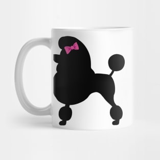 Black Show Poodle Mug